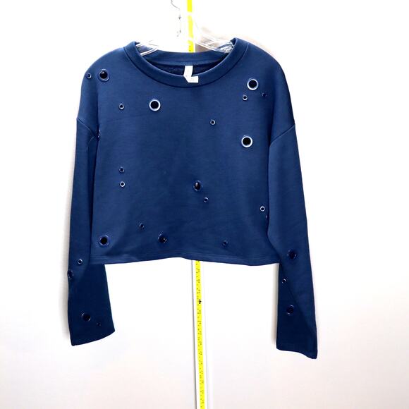 Alo Yoga Grommet Cropped Sweatshirt – Size Small - Picture 1 of 3